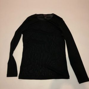 Torrid Mesh Sheer Long Sleeve Layering Shirt 1X